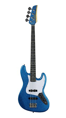 Contrabaixo Seizi Fun Jazu Jazz Bass 4 Royal Blue Sparkle