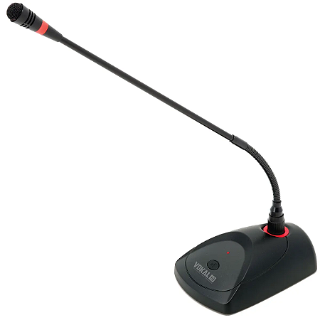 Microfone de Mesa Gooseneck Vokal VMM145PH Com Phantom Power