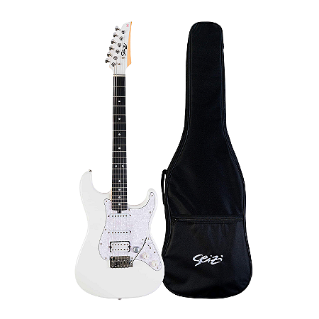 Guitarra Strato Seizi Ultrasmart Pearl White Com Efeitos