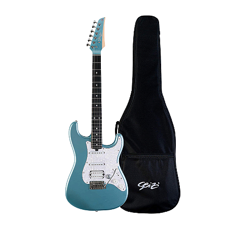 Guitarra Strato Seizi Ultrasmart Blue Titanium Com Efeitos