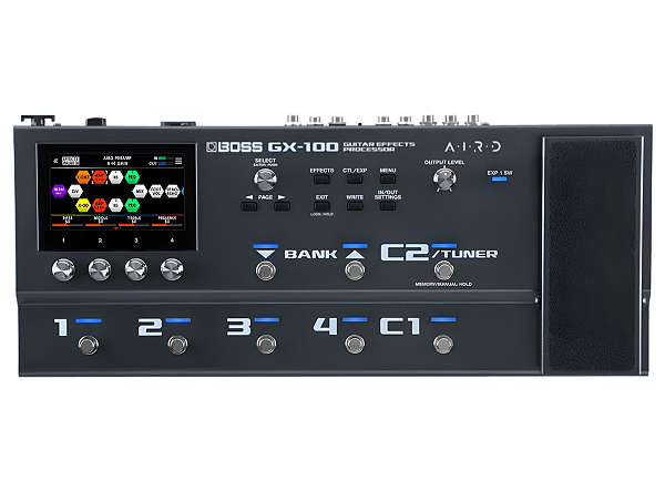 Pedaleira BOSS GX-100 Multiefeitos Para Guitarra e Baixo