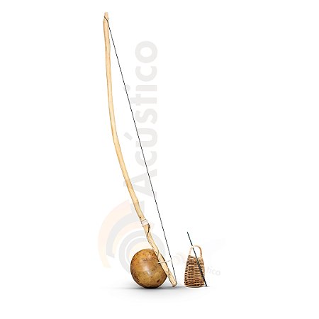 Berimbau Em Biriba Original + Baqueta + Caxixi