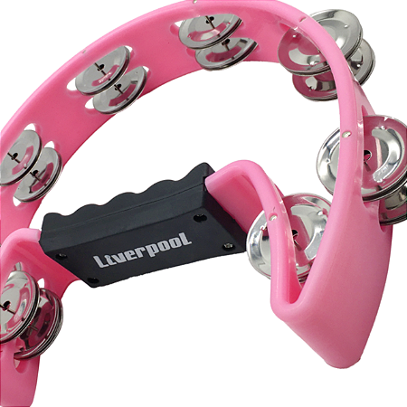 Pandeiro Meia Lua Liverpool Rosa Profissional PML001PK