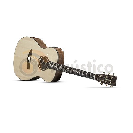 Kit Violão Elétrico Aço Rozini Premium Maciço Rx220 Completo