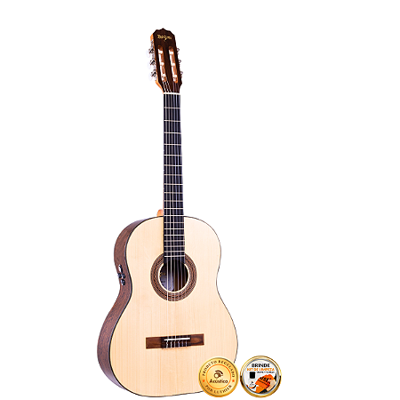 Violão Nylon Ativo Rozini Studio Profissional Rx210 Brilhante
