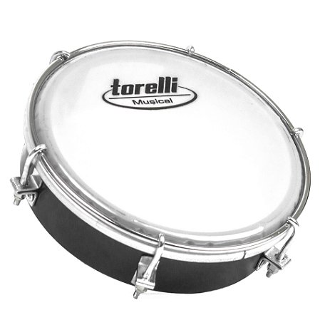 Tamborim Torelli Pele Em Nylon TT404 Preto