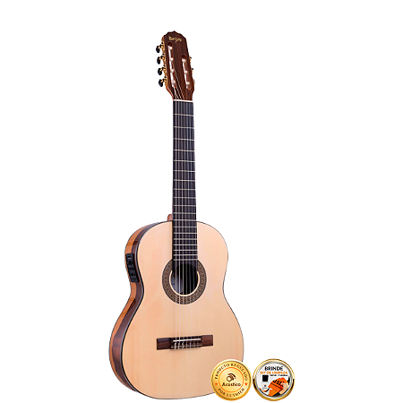 Violão 7 Cordas Profissional Ativo Rozini Rx227 Spruce Maciço