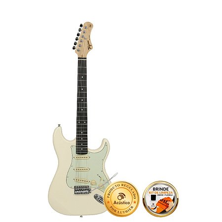 Guitarra Stratocaster Tagima Olympic White Tg-500