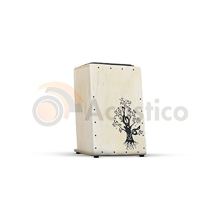 Cajón Acústico Real Line Inclinado Up Florescer Claro RL01