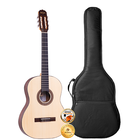 Kit Violão Nylon Rozini Studio Clássico Acústico Rx210 Capa