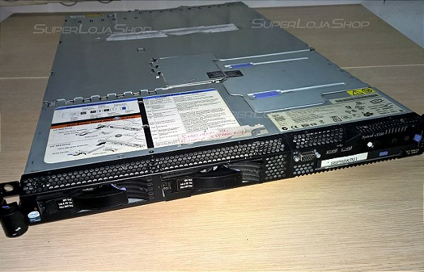 Servidor Ibm X3550 820BVZ5 Xeon Quad/ 2x HD146GB SAS/ 4GB/ 2x Fonte Redundante/ Placa de Rede Fibra Ótica Qle2460