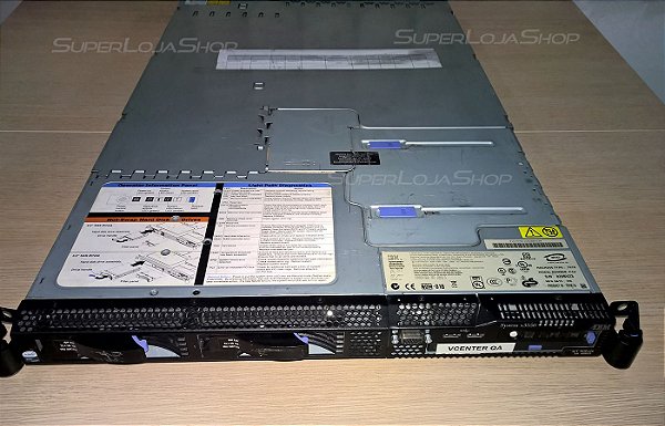 Servidor Ibm X3550 820BVZ3 Xeon Quad Core/ 2x HD 146GB SAS/ 4GB Ram/ 2x Fonte Redundante/ Controladora RAID c/ Bateria