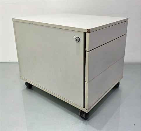 Gaveteiro de Escritório Usado Volante 3 Gavetas Baixo