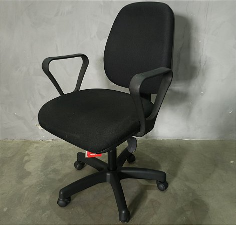 Cadeira Escritório Usada Diretor Espaldar  Alto Fixo c/ Reclino Braços Fixo