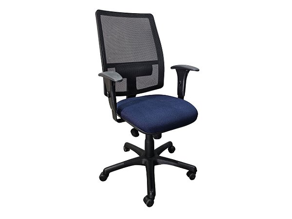 Cadeira Escritório Usada Flex Espaldar Alto c/ BackSystem Braços c/ Regulagem de Altura  Apoio Lombar