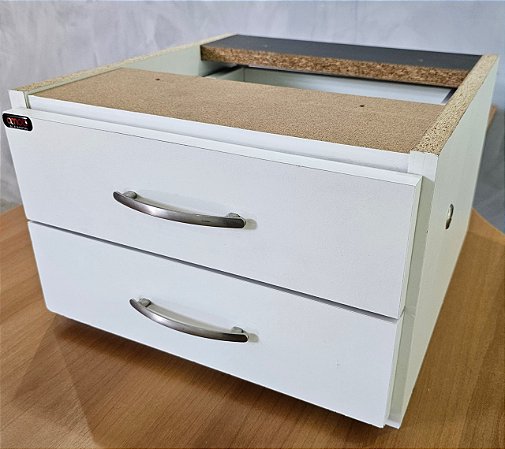 Gaveteiro Suspenso Usado p/ Mesa de Escritório c/2 Gavetas - Mod. Diversos