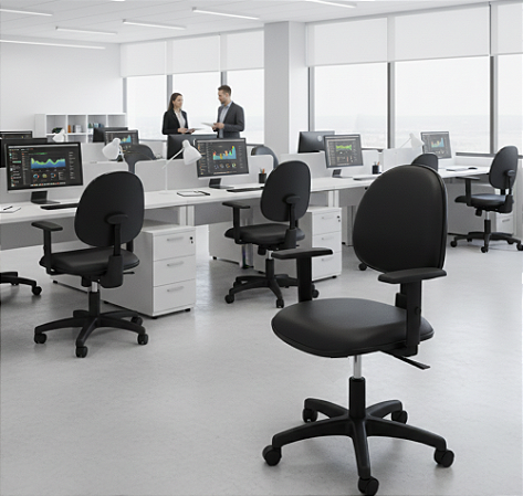 Cadeira de Escritório Executiva RHD Encosto c/ BackSystem Braço c/ Regulagem-Corvin *NV*