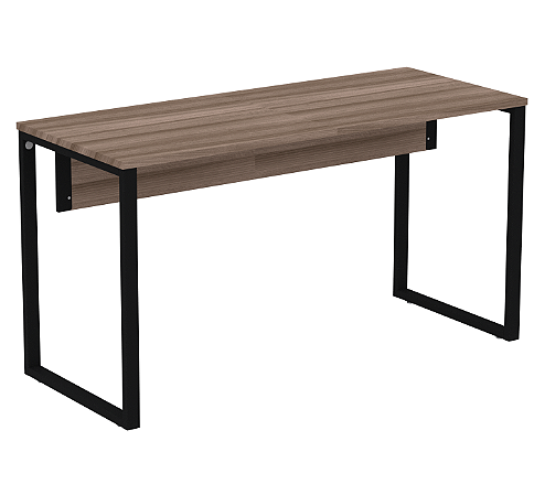 Mesa Secretária Pé Tubular Quadrado em Aço Tampo 25mm 1,34x0,60m M134/60 P25TUB