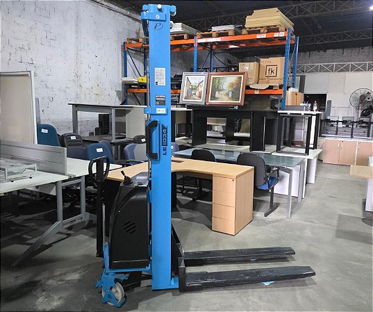 Empilhadeira Elétrica PALETRANS LE1034 1000Kg Eleva até 3,40m - *Seminova Impecável Quase sem Uso*
