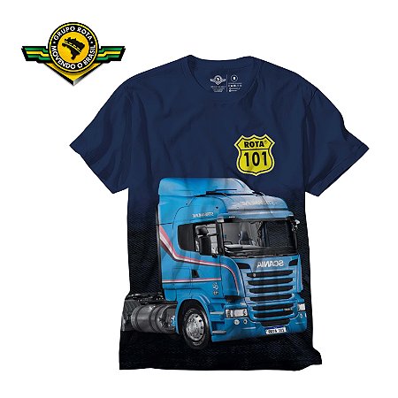 Camiseta Masculino Scania Arqueado Amarelo