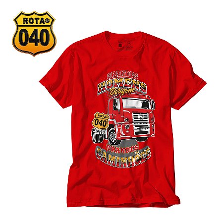 CAMISETA ROTA 040 GRANDES HOMENS