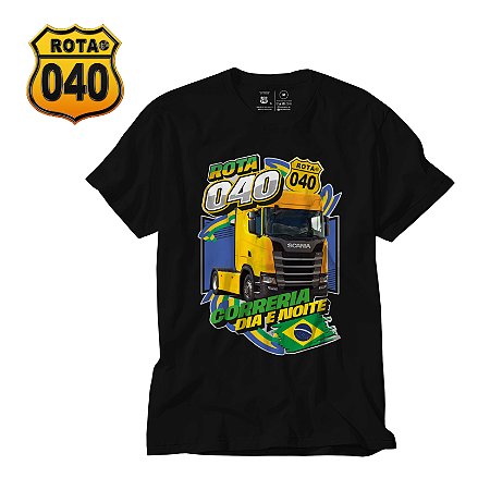 CAMISETA DE SUBLIMAÇÃO ROTA 040 CORRERIA DIA E NOITE