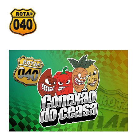 BANDEIRA DE TECIDO ROTA 040 CONEXÃO CEASA