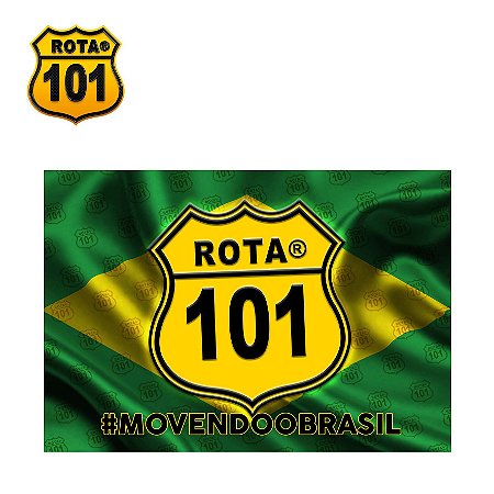 BANDEIRA DE TECIDO BRASIL R0TA 101