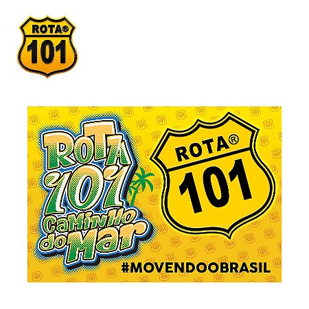 BANDEIRA DE TECIDO ROTA 101 CAMINHO DO MAR