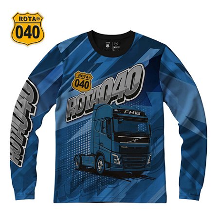 CAMISETA MASCULINA ROTA 040 MANGA LONGA VOLVO FH