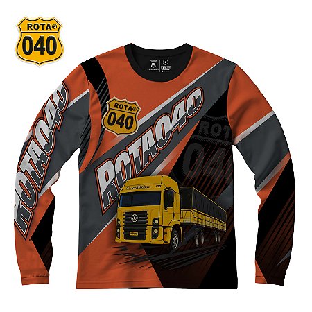 CAMISETA MASCULINA ROTA 040 MANGA LONGA VW CONSTELLATION