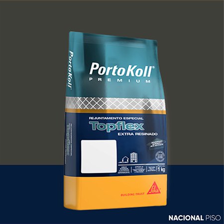 Rejunte Portokoll Premium Top Flex 1kg - Preto