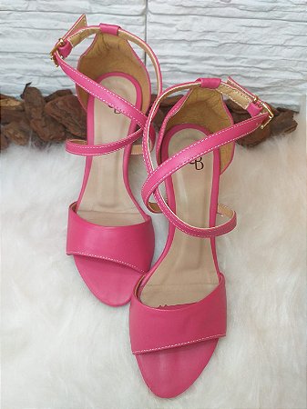 SANDÁLIA FEMININA - ROSA - Cia Bello