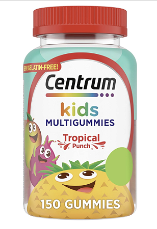 Centrum Gomas Multivitamínicas para Crianças, Sabor Tropical Feito com Sabores Naturais,Fornecimento para 150 Dias Centrum Gomas