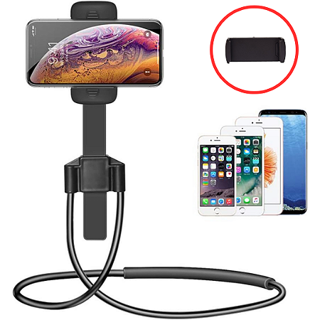Suporte Celular Multiuso Flexível P/ Pescoço Cama Mesa Sofá