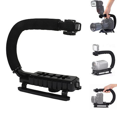 Suporte Estabilizador de Mão Grip Para Câmera E Filmadora Dlsr