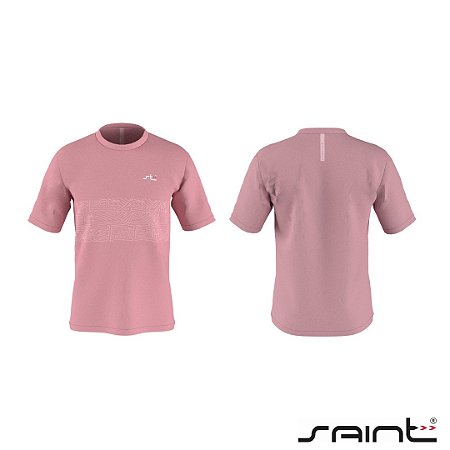 Camisa Saint Manga Curta Rosa