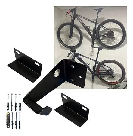 Suporte De Parede Horizontal Para Bike Mtb Ou Speed 3v Bike