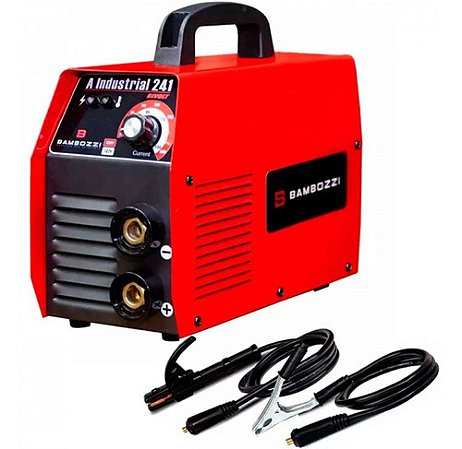 Máquina de solda inverter Bambozzi A industrial 241 vermelha e preta 110V/220V