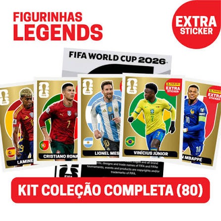 Figurinhas Legends - Extra Stickers