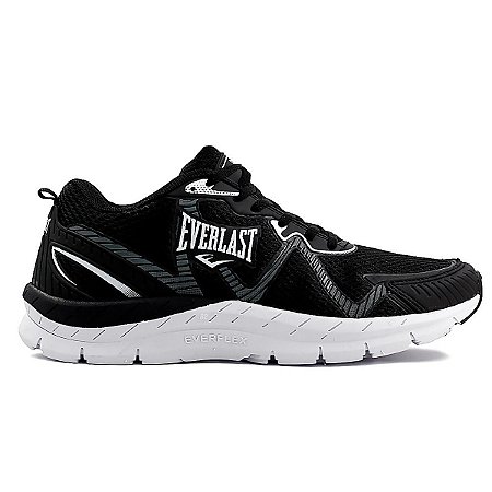 Tênis Kromus II Preto e Branco - Everlast - Calçado no Atacado
