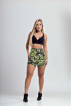 Short Curto Estampado em Poliamida (2010-1) ref 125 - LS
