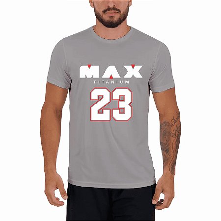 Camiseta Masculina M23 Cinza - Max Titanium