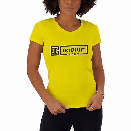 Camiseta Baby Look Gladiator Amarela - Iridium