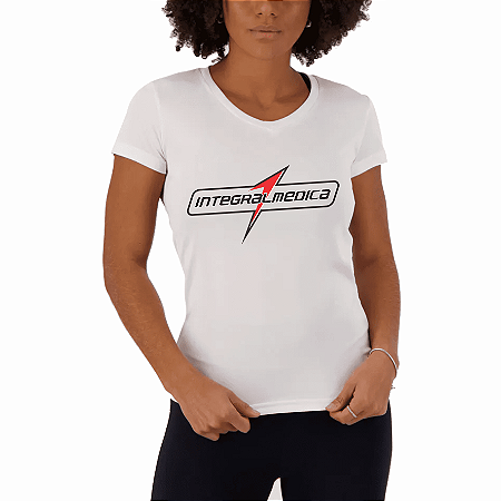Camiseta Baby Look Serious Sports Branca - Integralmedica