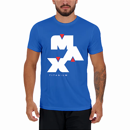 Camiseta Masculina Azul Céu - Max Titanium