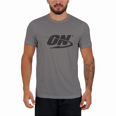 Camiseta Masculina ON Cinza - Optimum Nutrition
