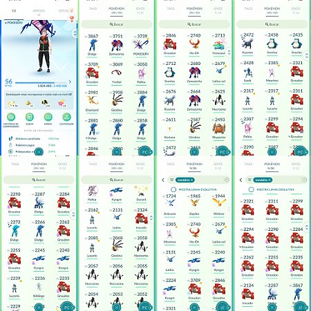 Conta Pokémon Go Nível 56 Mystic