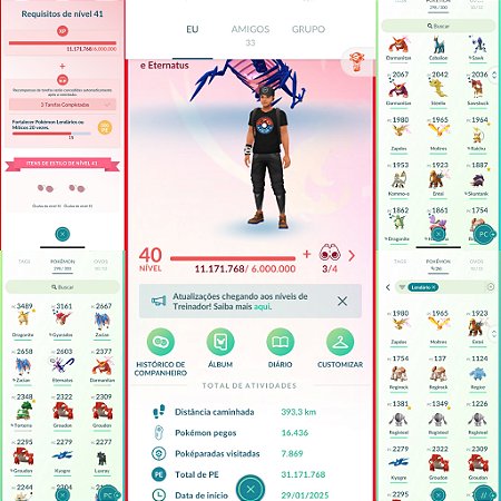 Conta Pokémon Go Nível 40 Valor