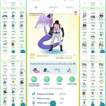 Conta Pokémon Go Nível 39 Instinct